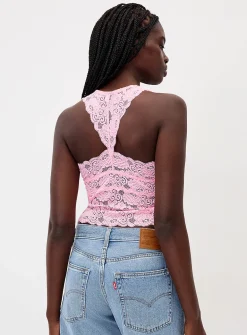 Lace racerback cami