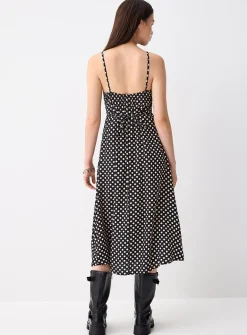 Lace trim floral dress