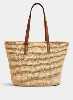 Lainey basketweave large tote bag
