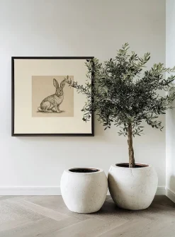 Lapin de lin art print