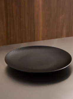 Large black plate