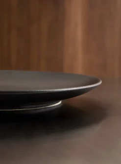 Large black plate