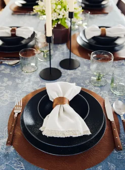 Large black plate
