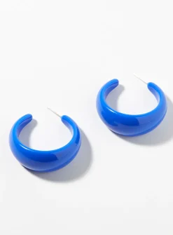 Large coloured acrylic hoops