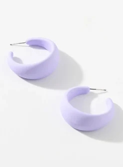 Large coloured acrylic hoops