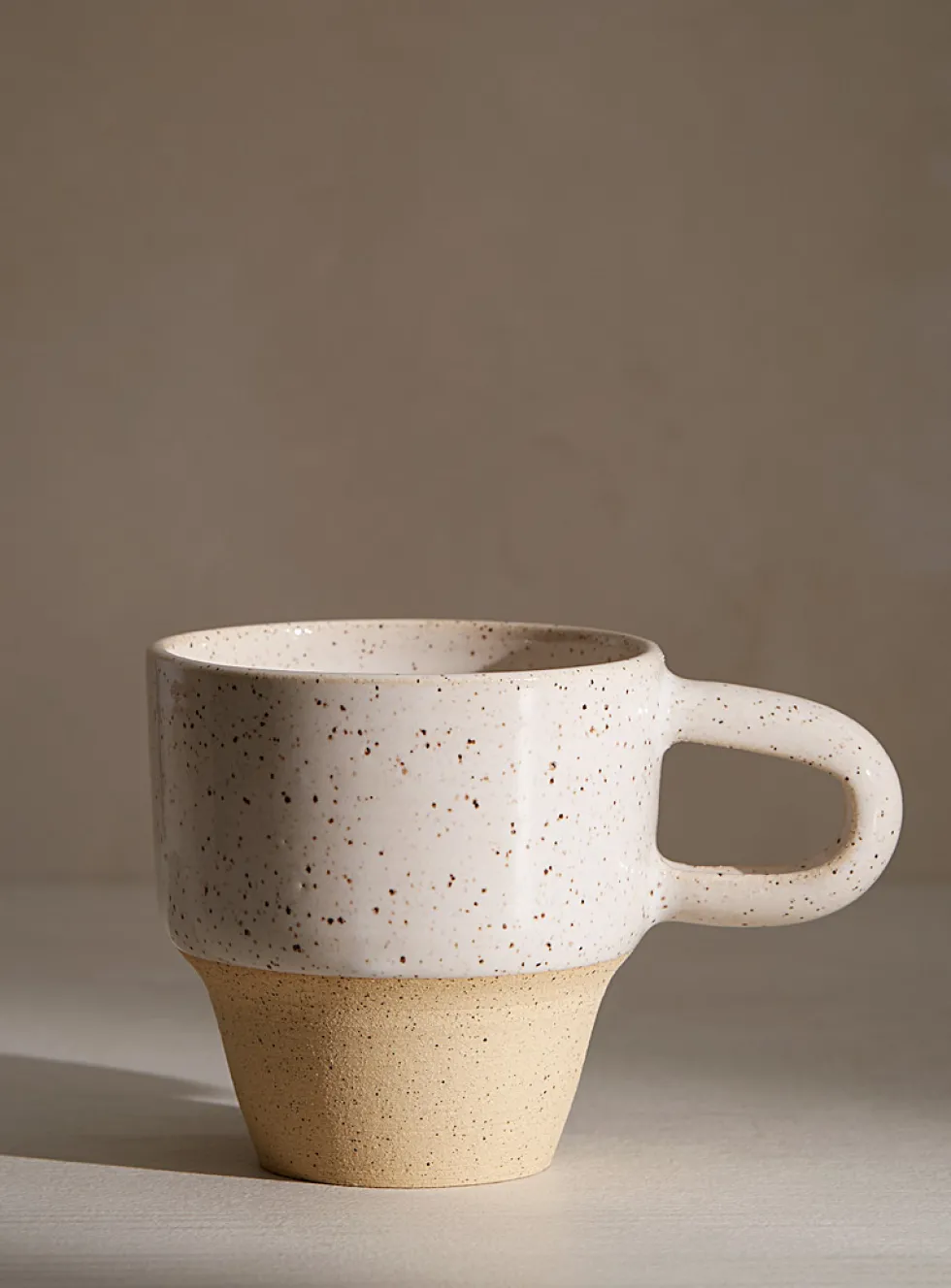 Large comforting speckled mug