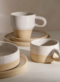 Large comforting speckled mug