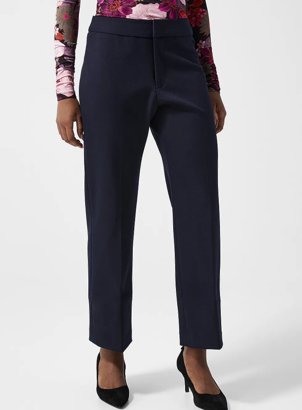 Large cuff straight leg pant
