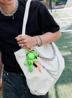 Large faded canvas tote