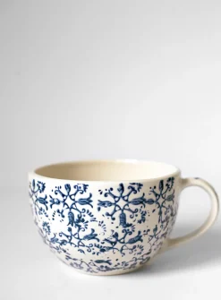 Large floral tapestry mug