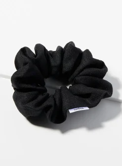 Large linen scrunchie