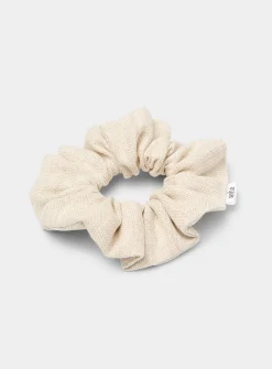 Large linen scrunchie