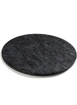 Large marble swivel tray