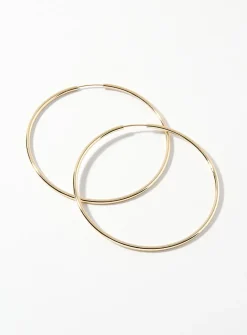 Large minimalist hoops