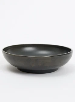 Large minimalist stoneware bowl