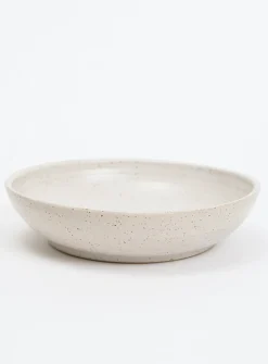 Large minimalist stoneware bowl