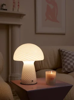 Large mushroom table lamp