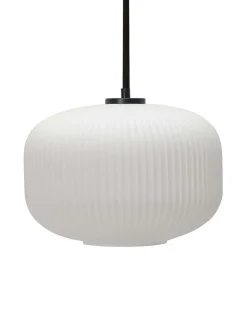 Large opaline lantern hanging lamp
