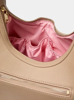 Large rounded hobo bag
