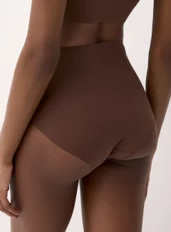 Laser-cut stretch high-waist classic hipster
