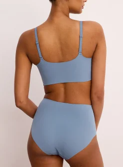 Laser-cut stretch high-waist classic hipster