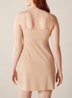 Laser-cut V-neck slip