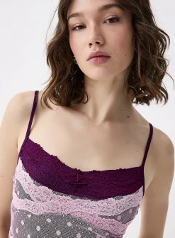 Layered lace cami