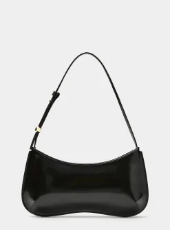 Le Bisou gblack leather handbag