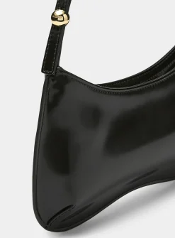 Le Bisou gblack leather handbag