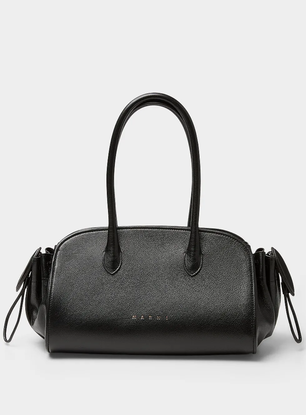 Leather adjustable strap handbag