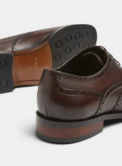 Leather brogue shoe