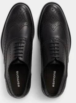 Leather brogue shoe