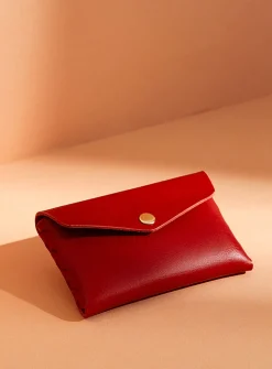 Leather card pocket