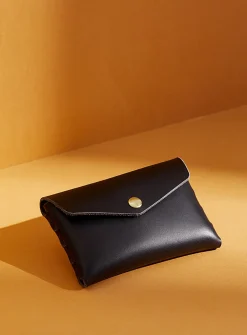 Leather card pocket