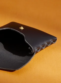 Leather card pocket