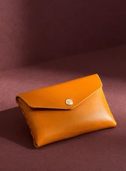 Leather card pocket
