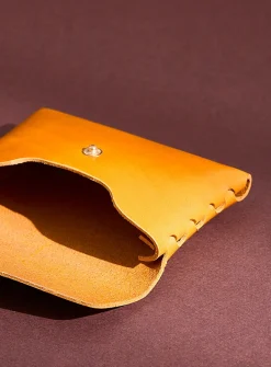Leather card pocket