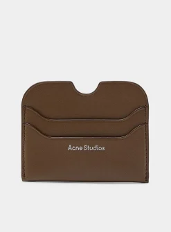 Leather logo card holder