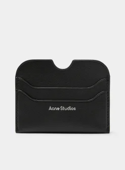 Leather logo card holder