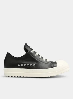 Leather low-top sneaker