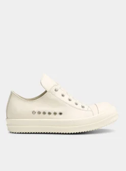 Leather low-top sneaker