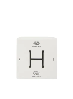 Lemon, gardenia and amber candle