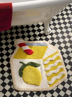Lemonade bath mat