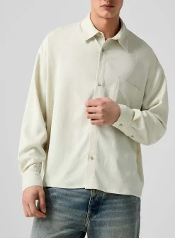 Leo loose flowy twill shirt