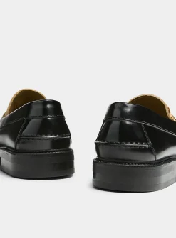 Leopard tassel loafers
