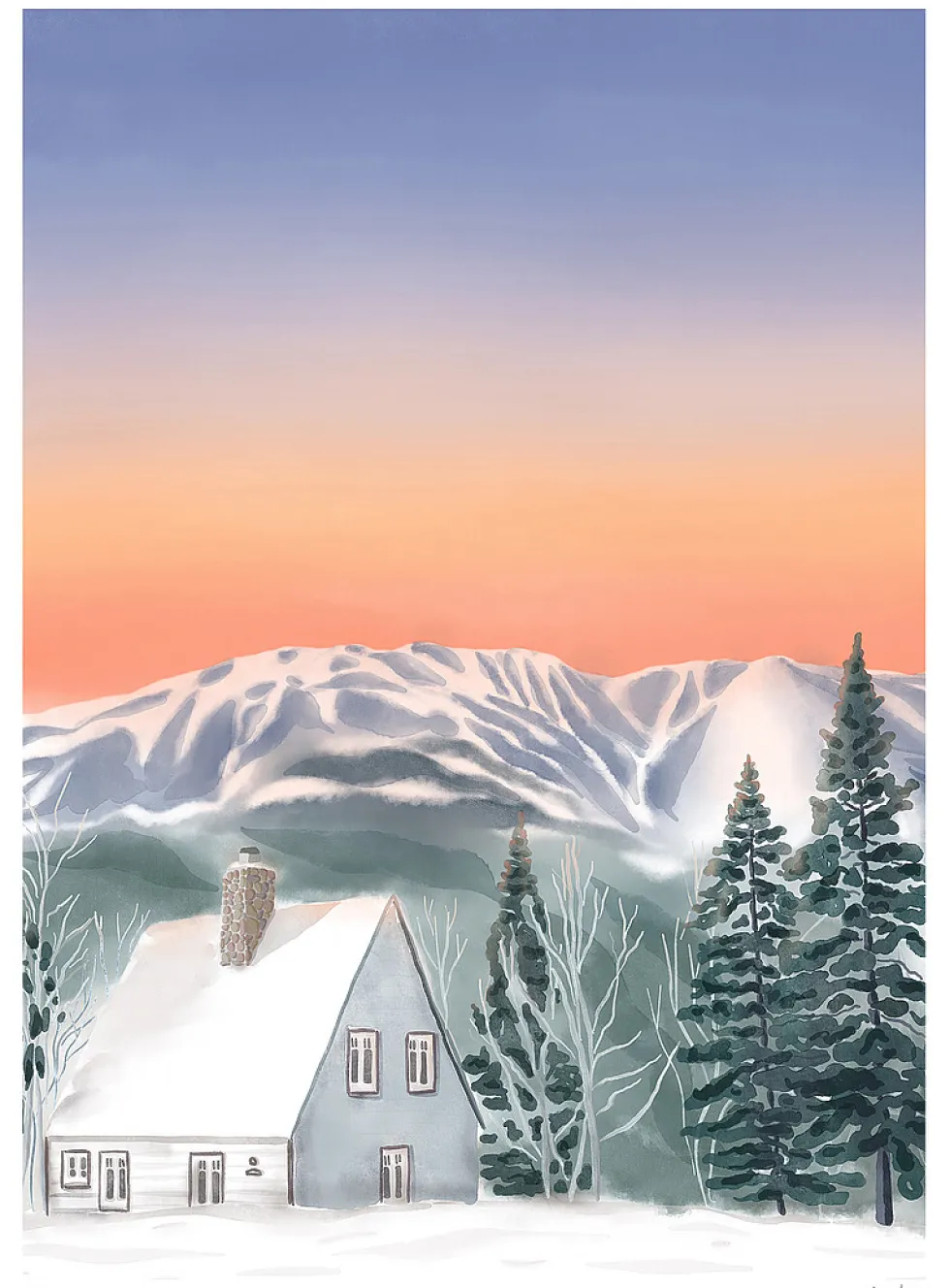 Les Monts Chic-Chocs art print
