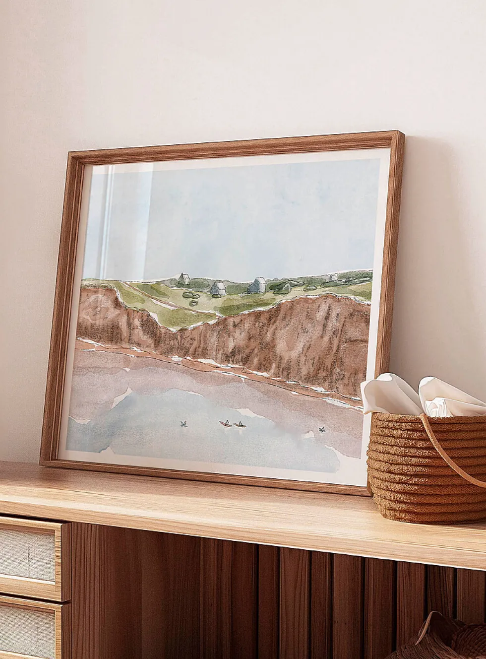Îles-de-la-Madeleine watercolour poster