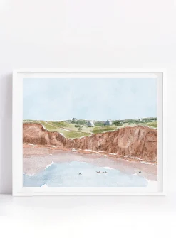 Îles-de-la-Madeleine watercolour poster