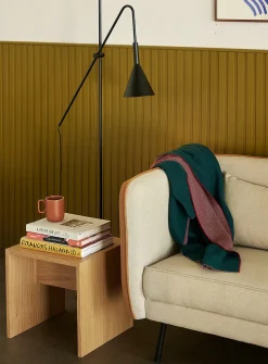Less natural wood side table