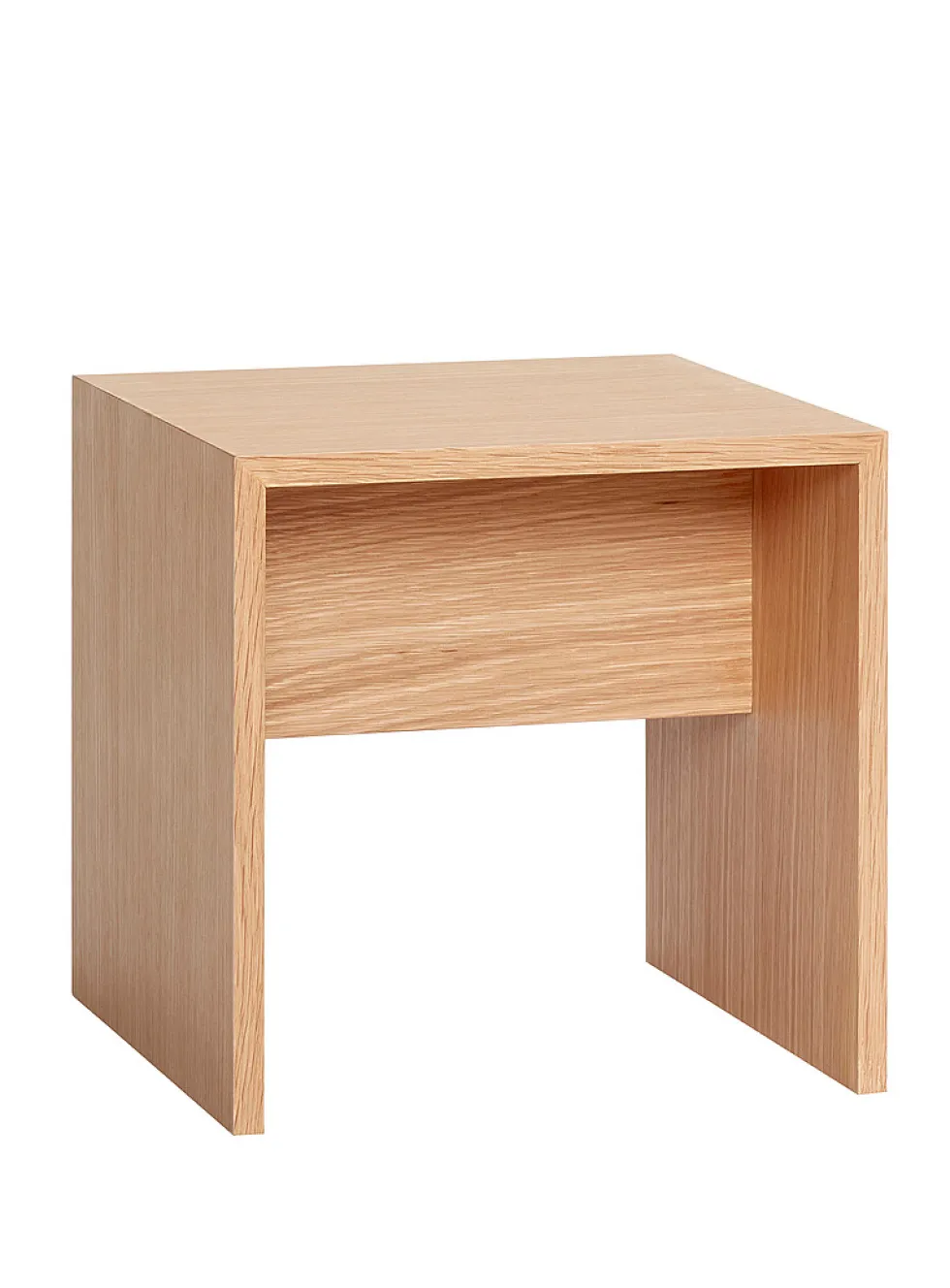 Less natural wood side table
